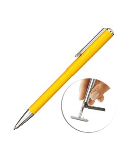Długopis z pieczątką Heri classic 3107 żółty + etui⁣⁣⁣⁣⁣⁣⁣⁣⁣⁣ㅤ