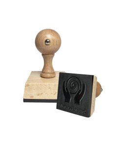 COLOP Stempel do ceramiki z indywidualnym wzorem, drewniany, kwadratowy - 5x5 cm